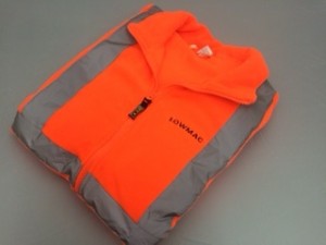 LOW02 Orange Hi Visibility Fleece