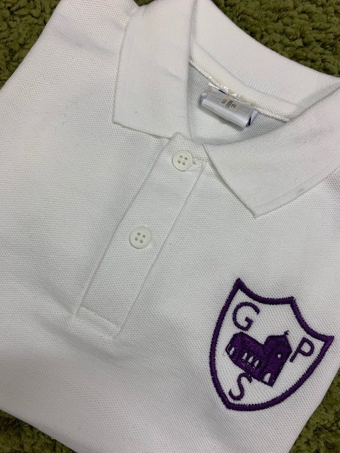 Unisex White Poloshirt Inc Embroidered Logo