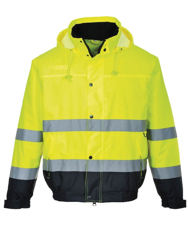 Hi Visibility Padded Bomber Jacket