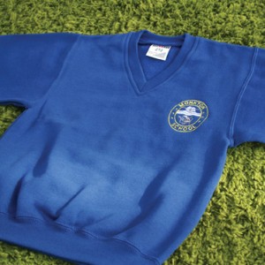 Unisex Royal V-Neck Sweatshirt Inc Embroidered Logo