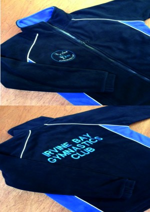 Kids Contrast Full Zip Navy/Royal/White Fleece Inc Club Logos